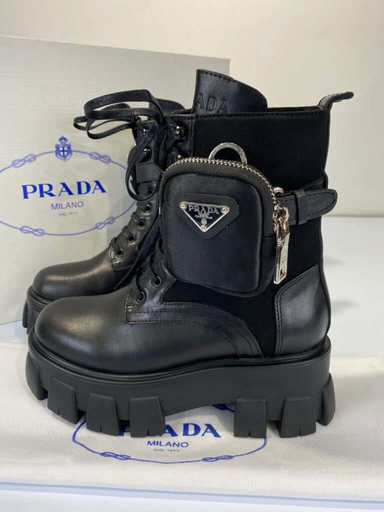 prada bot cantali siyah ic dis deri