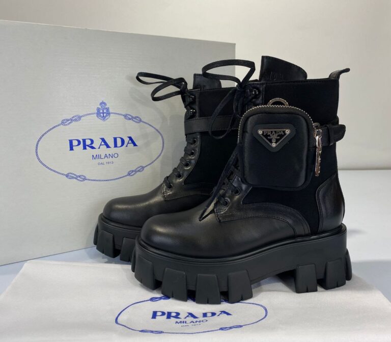 prada bot cantali siyah ic dis deri