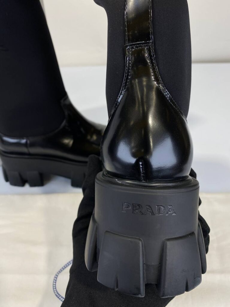 prada bot cizme siyah hakiki deri