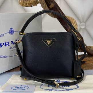 prada canta medium saffiano siyah 21x17 cm ithal