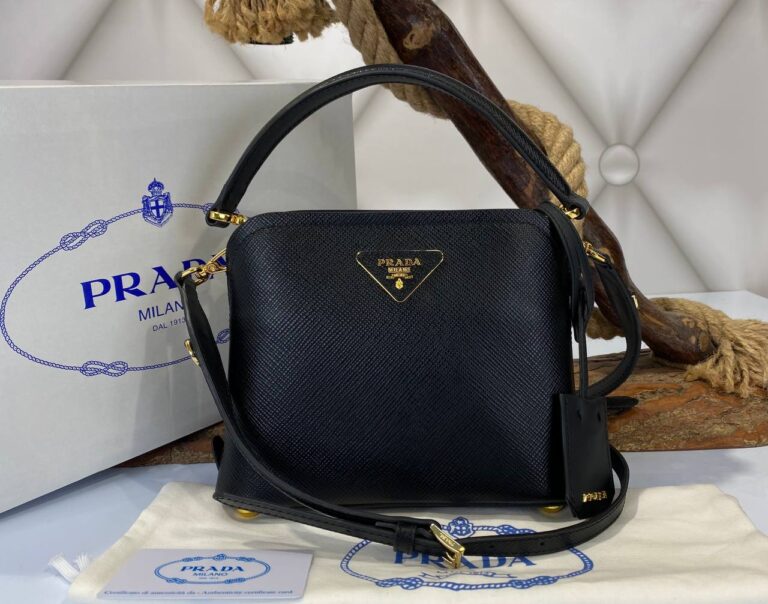 prada canta medium saffiano siyah 21x17 cm ithal