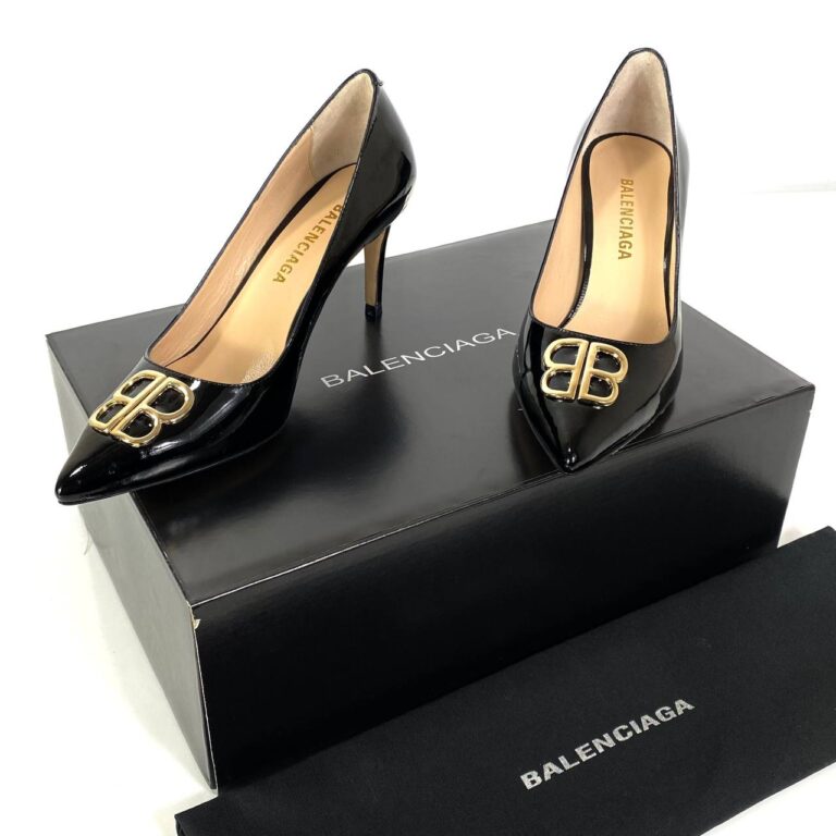 balenciaga ayakkabi topuklu siyah rugan