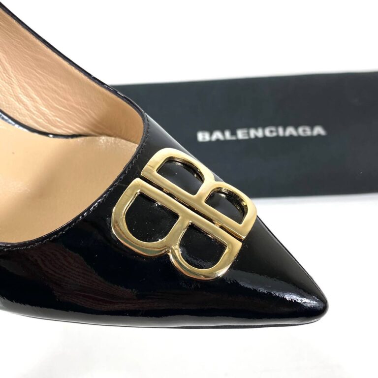 balenciaga ayakkabi topuklu siyah rugan