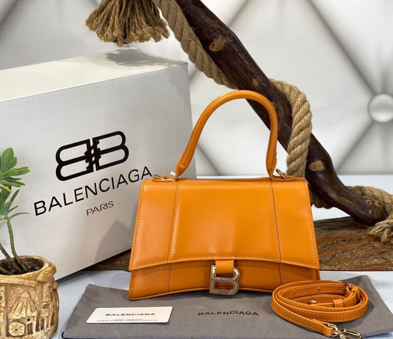 balenciaga canta hourglass kucuk boy taba gold  23x15x10 cm