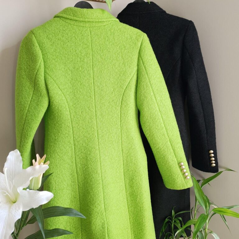 balmain kaban palto yesil yuzde 70 pamuk 27 polyester 3 likra