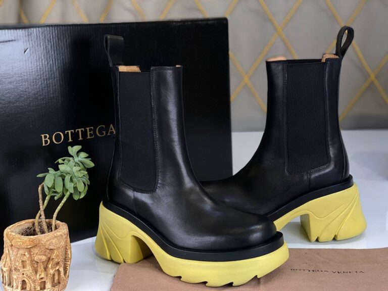 bottega veneta bot flash topuklu sari siyah yeni sezon