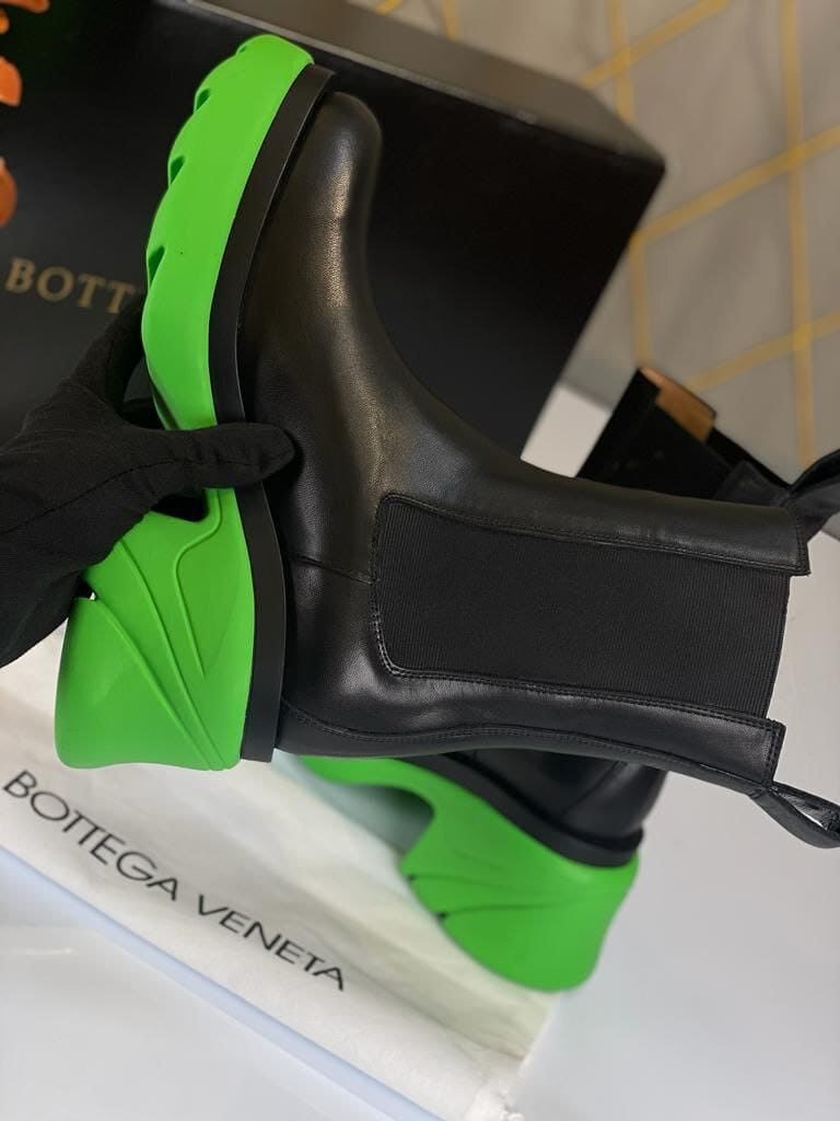 bottega veneta bot flash topuklu yesil siyah yeni sezon