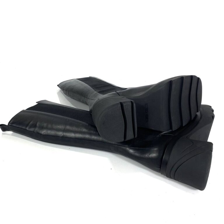 bottega veneta cizme flash 9.5 cm topuklu siyah