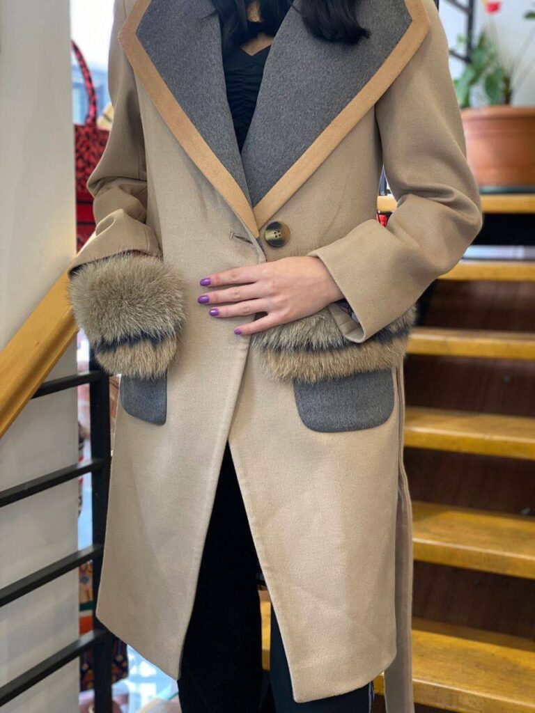 burberry kaban palto cep detayli tuylu poliamid