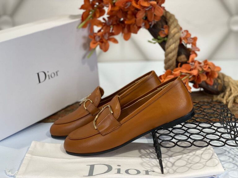 christian dior ayakkabi loafer taba ithal