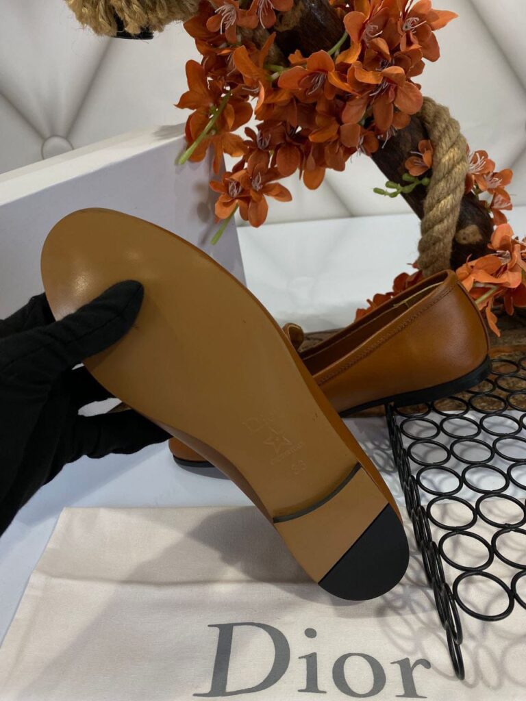 christian dior ayakkabi loafer taba ithal