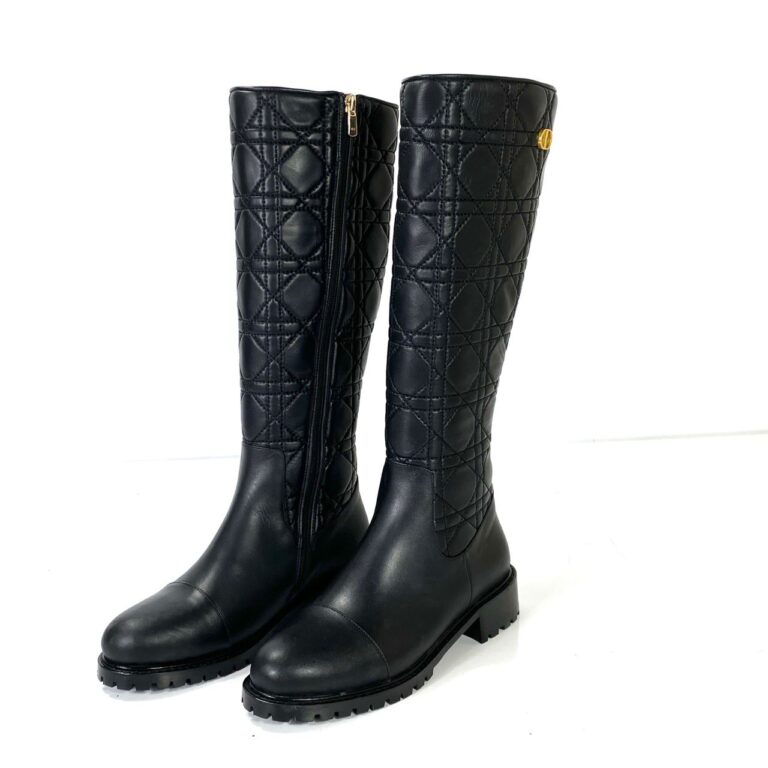 christian dior cizme quilted cizme siyah
