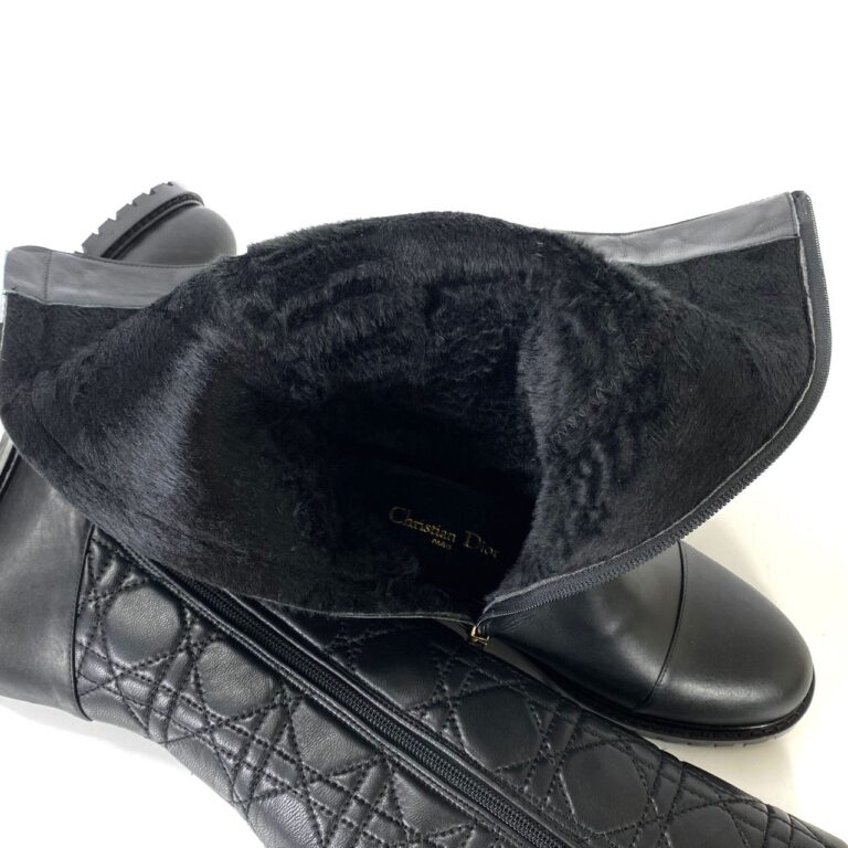christian dior cizme quilted cizme siyah