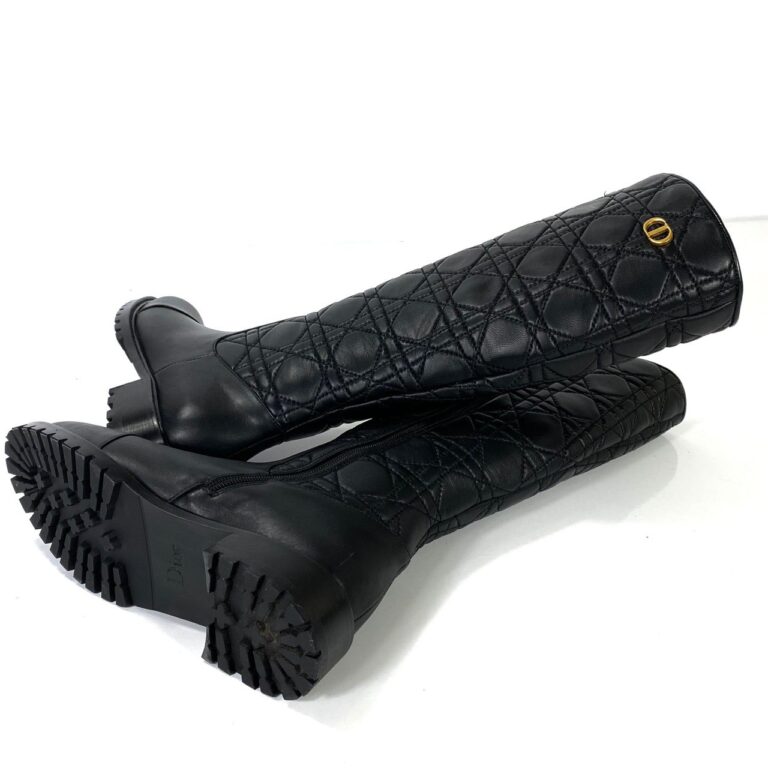 christian dior cizme quilted cizme siyah