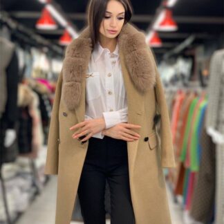 christian dior kaban luxury bej palto kase kumas yakasi tilki tuyu