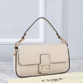 fendi canta baguette bej ithal 26x14x4 cm