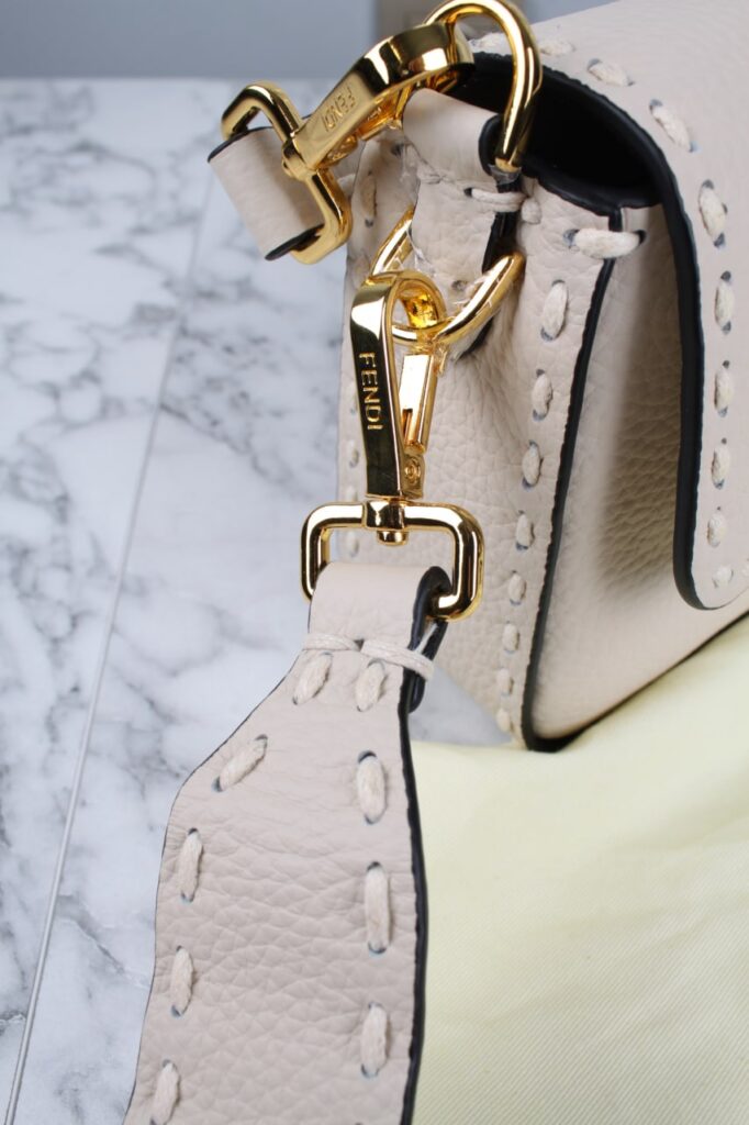 fendi canta baguette bej ithal 26x14x4 cm