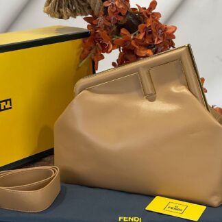fendi canta first buyuk boy camel hakiki deri 32.5x23.5x15 cm