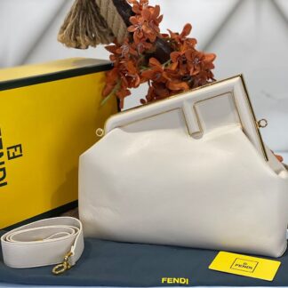 fendi canta first buyuk boy krem hakiki deri 32.5x23.5x15 cm