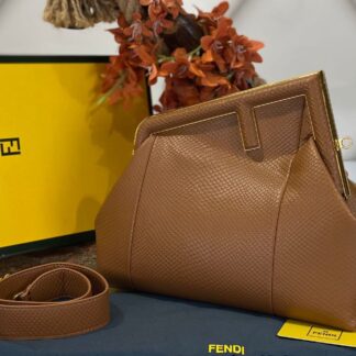 fendi canta first buyuk boy taba piton hakiki deri 32.5x23.5x15 cm