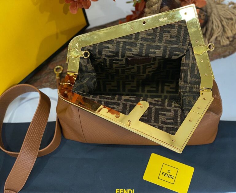 fendi canta first buyuk boy taba piton hakiki deri 32.5x23.5x15 cm