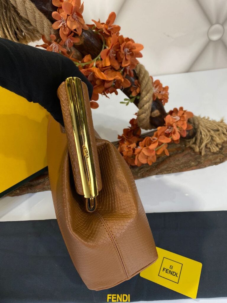 fendi canta first buyuk boy taba piton hakiki deri 32.5x23.5x15 cm