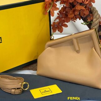 fendi canta first orta boy camel hakiki deri 26x18x9.5 cm