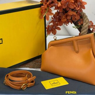fendi canta first orta boy taba hakiki deri 26x18x9.5 cm