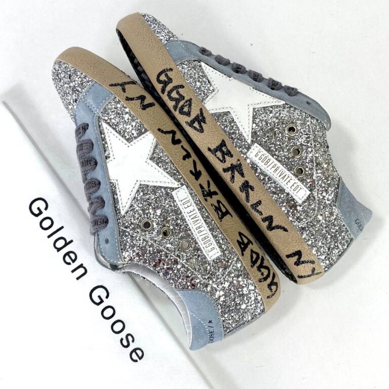 golden goose ayakkabi simli super star sneaker