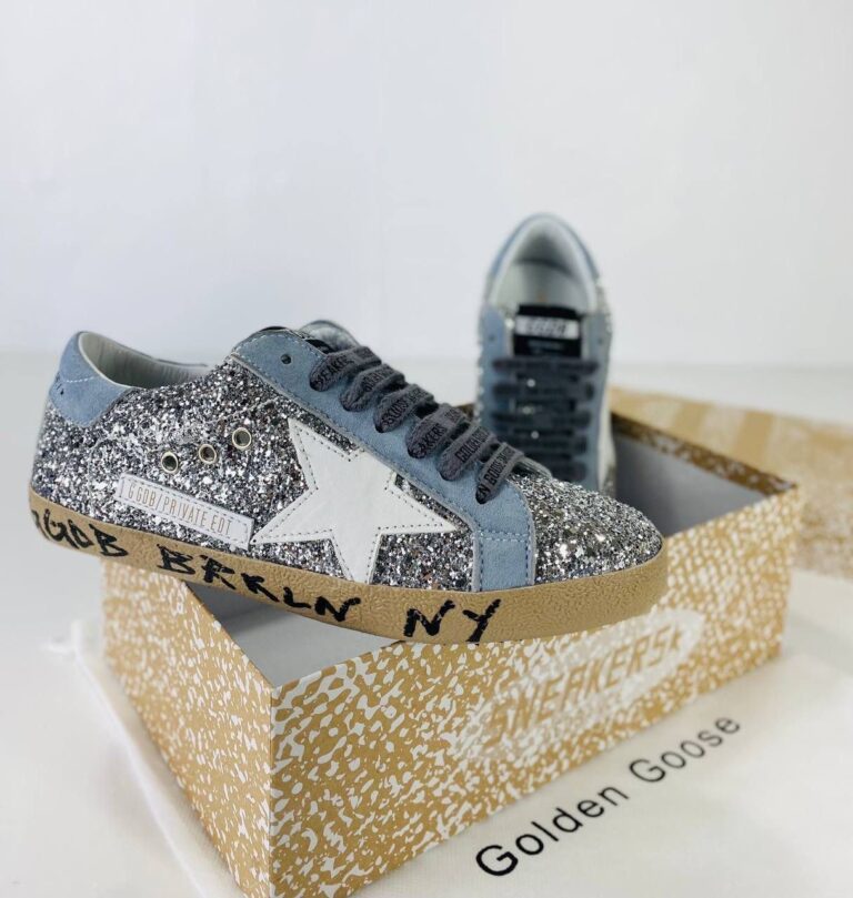 golden goose ayakkabi simli super star sneaker