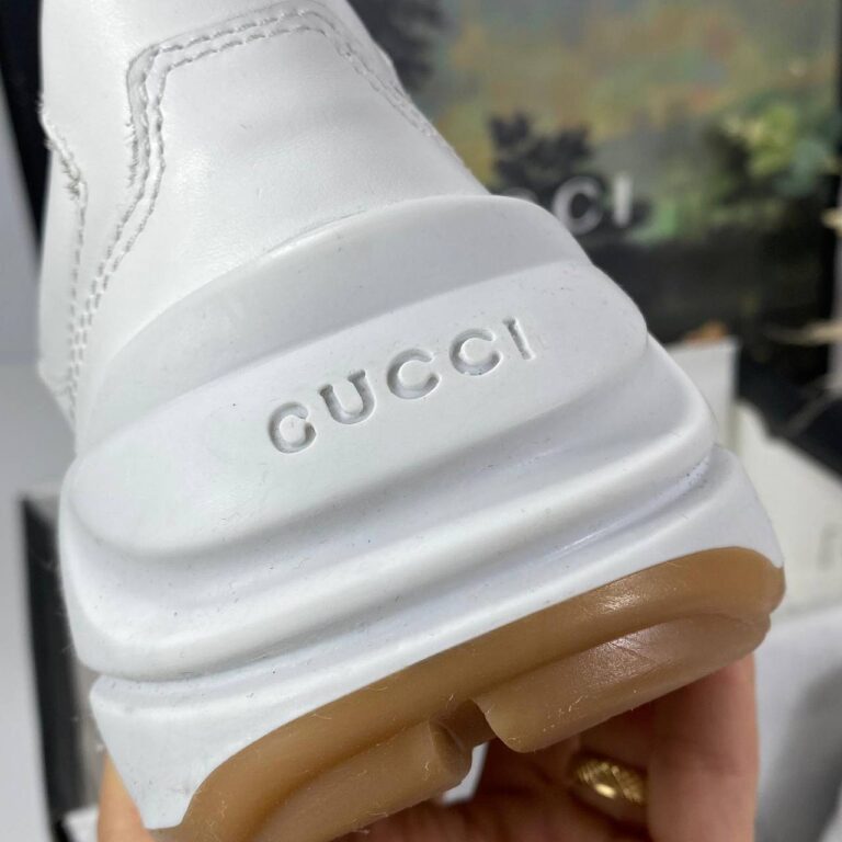 gucci ayakkabi rhyton beyaz hakiki deri