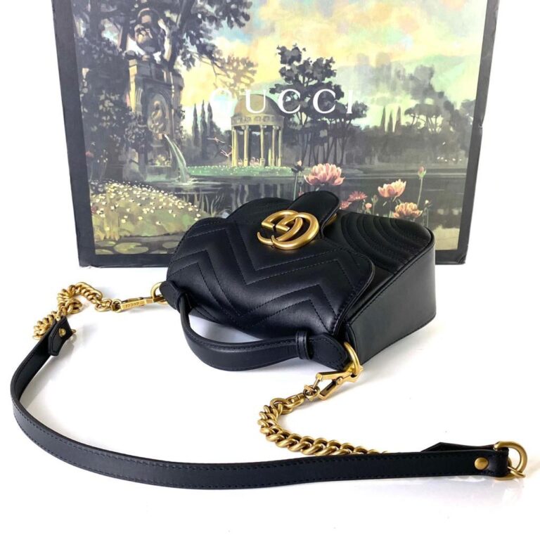 gucci canta marmont matelasse siyah mini boy 21x15.5x8 cm