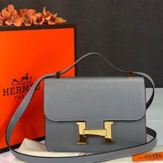 hermes canta constance gri gold epsom deri 23x18 cm ithal