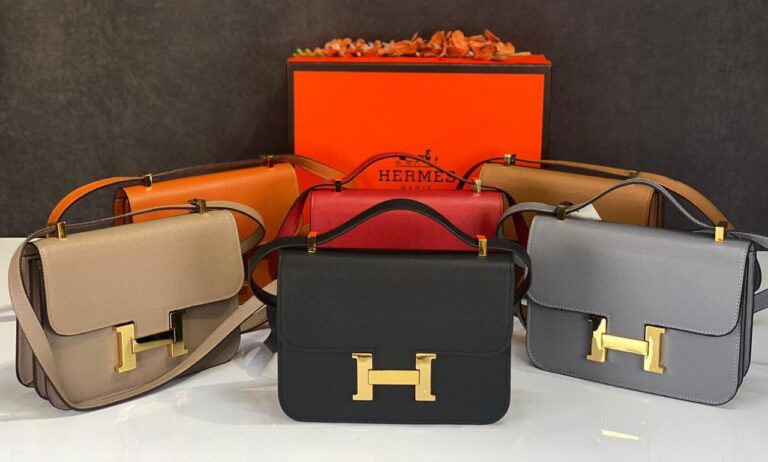 hermes canta constance siyah goldepsom deri 23x18 cm ithal