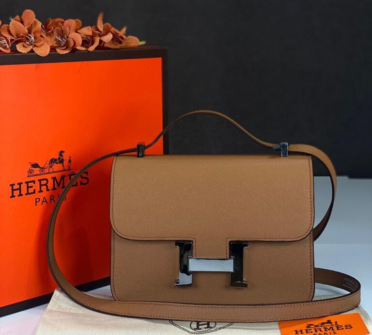 hermes canta constance taba silver epsom deri 23x18 cm ithal