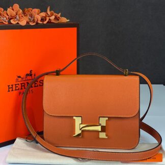 hermes canta constance turuncu gold epsom deri 23x18 cm ithal