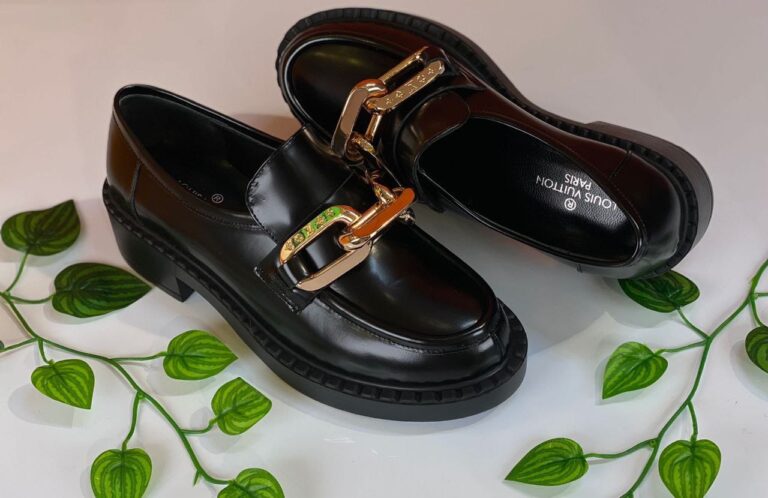 louis vuitton ayakkabi loafer academy siyah hakiki deri