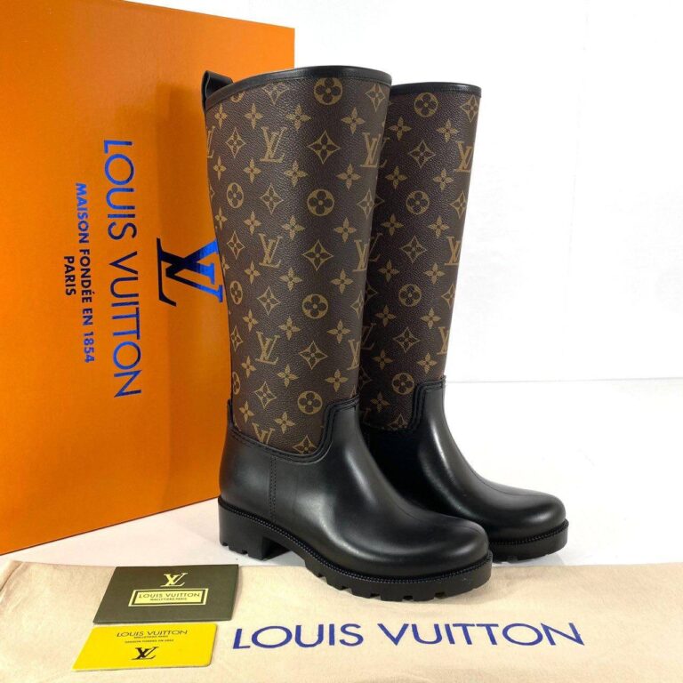 louis vuitton bot drops hakiki deri yagmur cizmesi ici tuylu