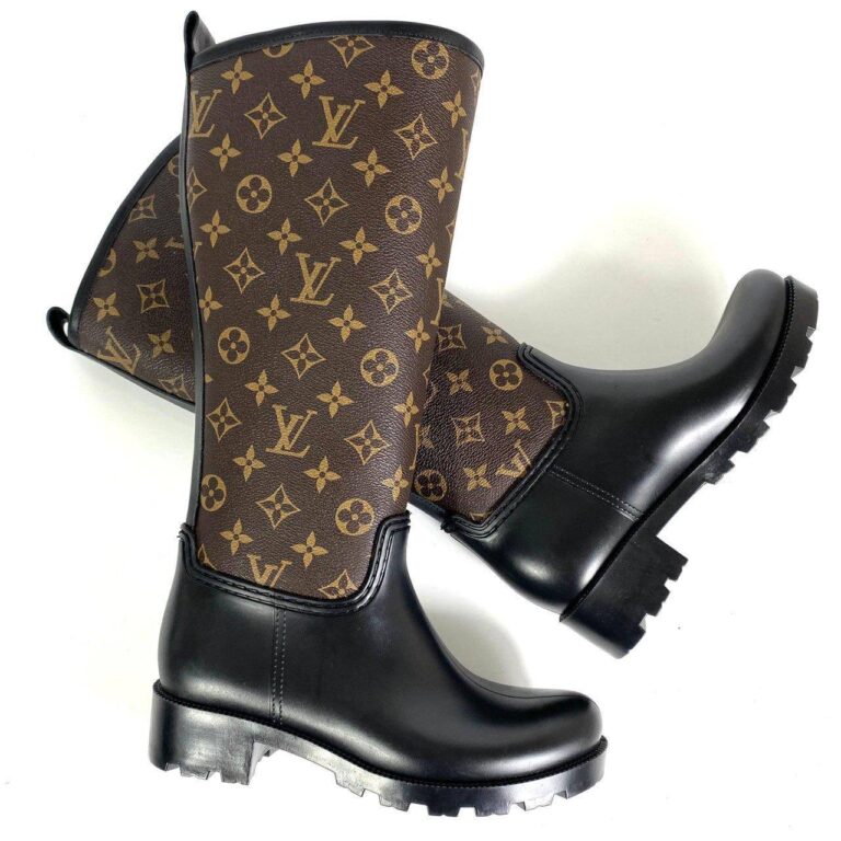 louis vuitton bot drops hakiki deri yagmur cizmesi ici tuylu