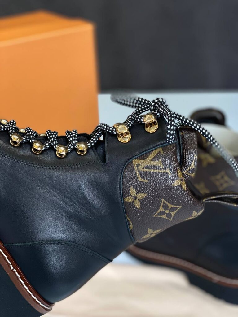 louis vuitton bot siyah deri monogram ithal