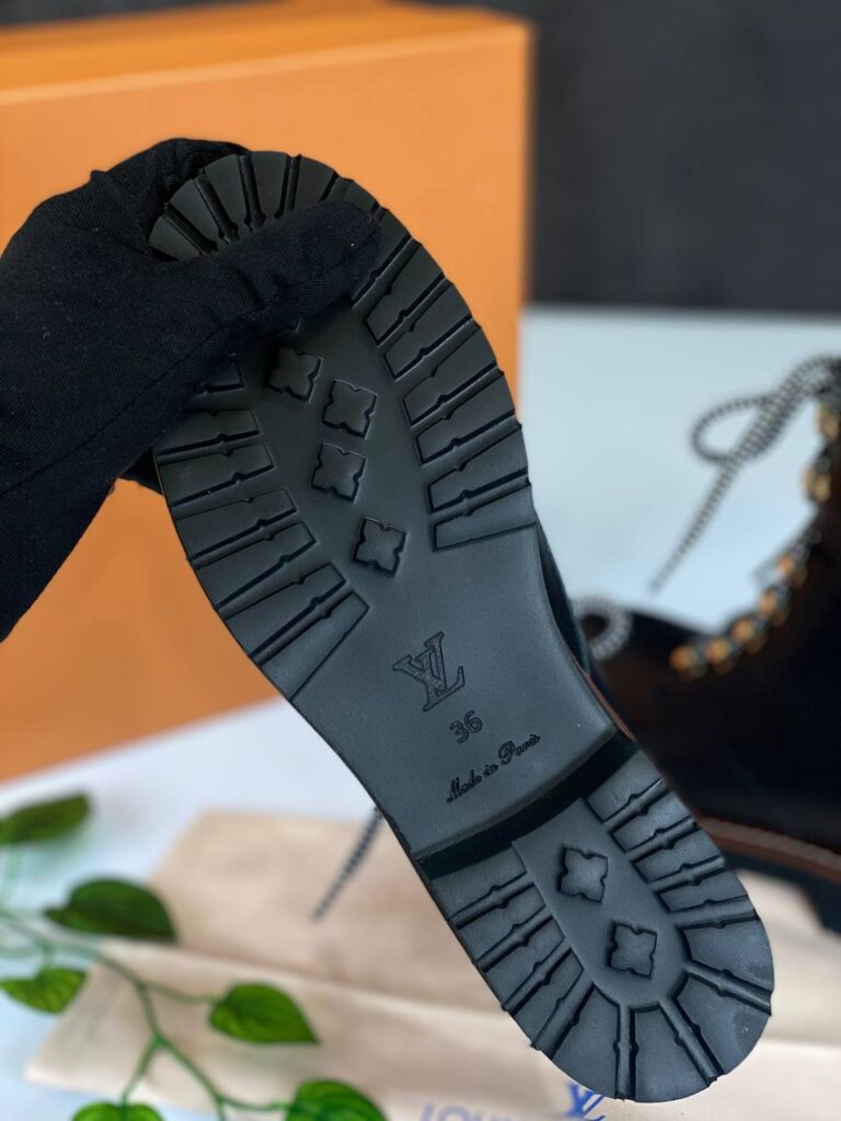 louis vuitton bot siyah deri monogram ithal