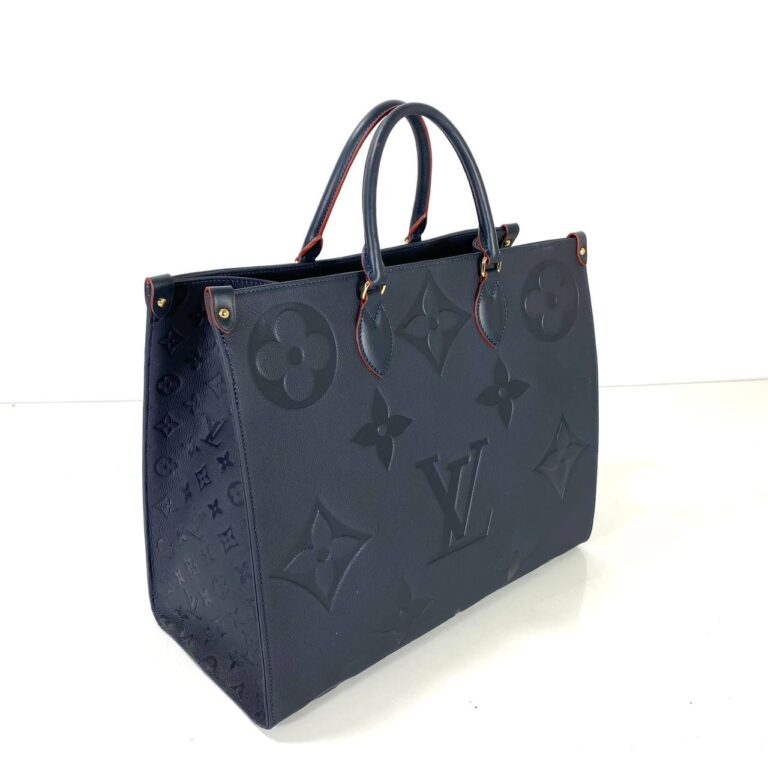louis vuitton canta onthego gm empriente lacivert buyuk boy 41x34x14 cm