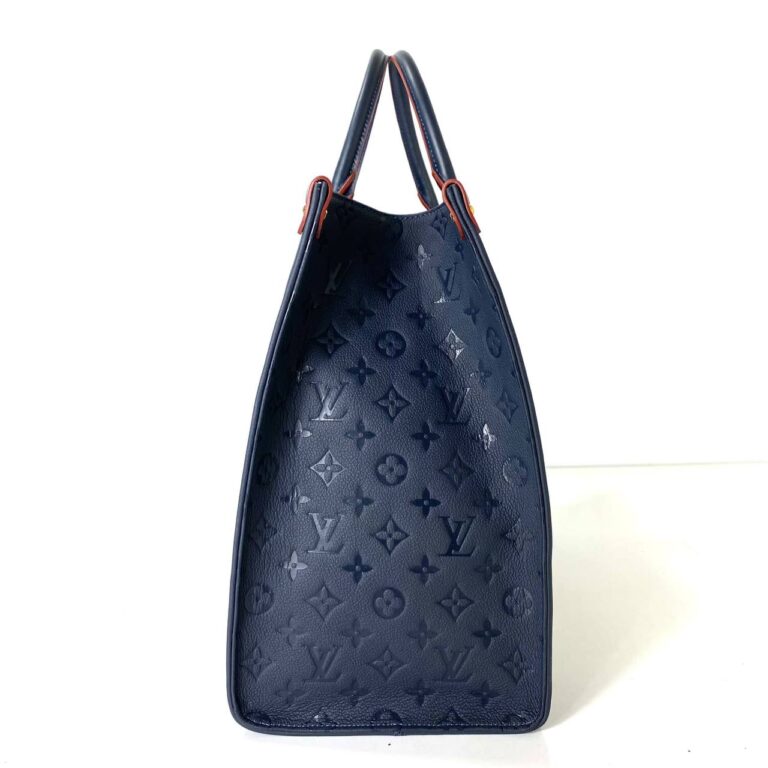 louis vuitton canta onthego gm empriente lacivert buyuk boy 41x34x14 cm