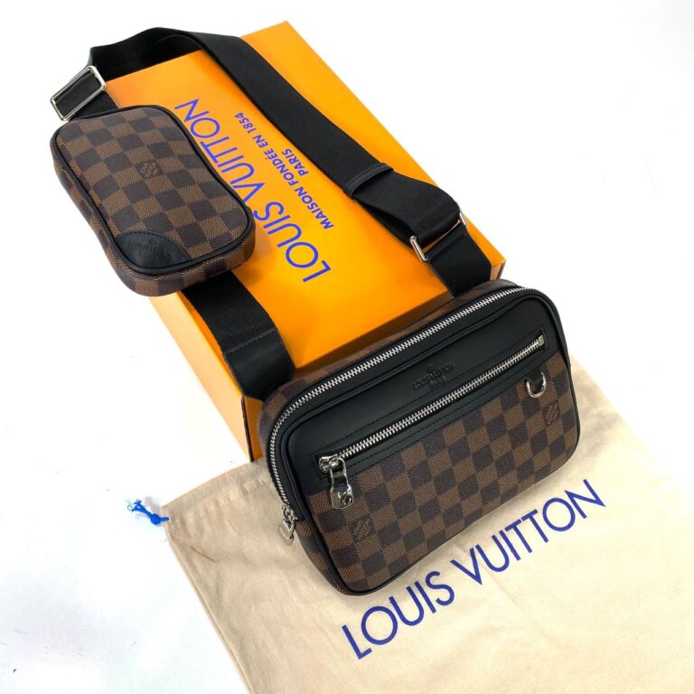 louis vuitton canta scott messenger kahve damier 23x15x4 cm
