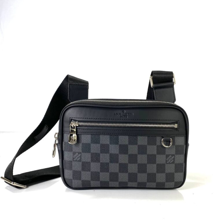 louis vuitton canta scott messenger siyah gri damier 23x15x4 cm