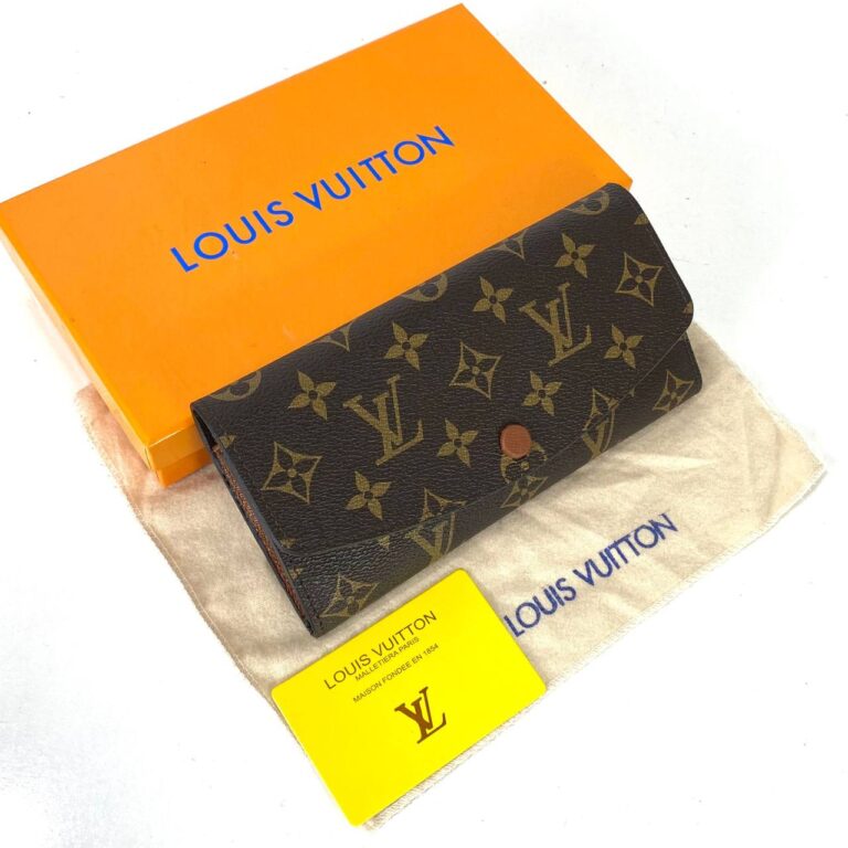 louis vuitton cuzdan emily kahve monogram ici kahve 19x9.5 cm