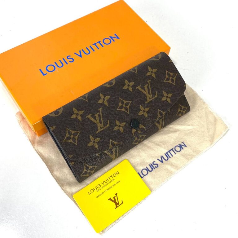 louis vuitton cuzdan emily kahve monogram ici siyah19x9.5 cm