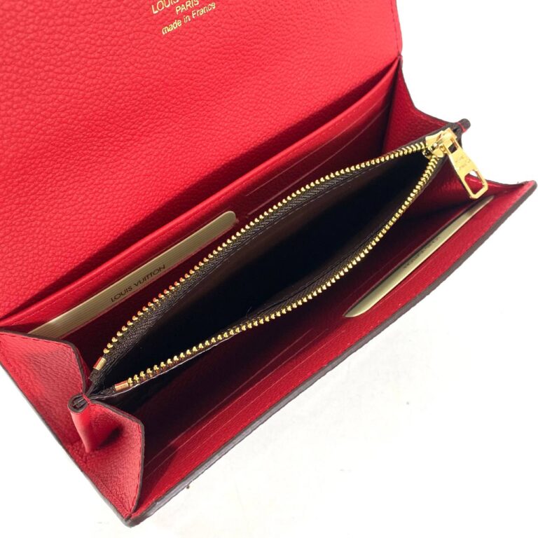 louis vuitton cuzdan venus monogram kirmizi 19x10 cm