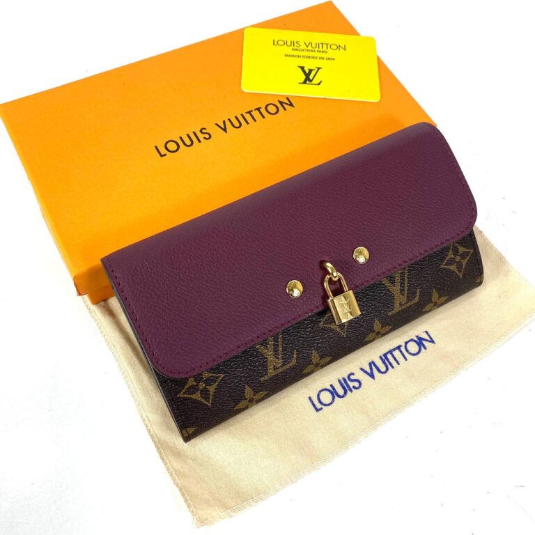 louis vuitton cuzdan venus monogram mor 19x10 cm