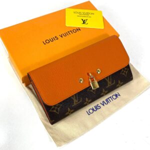 louis vuitton cuzdan venus monogram turuncu 19x10 cm